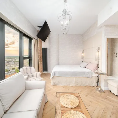 Lägenhet Ans Hanza Tower 17th Floor With View, Swimming Pool Area With Saunas, Viewing Terrace *