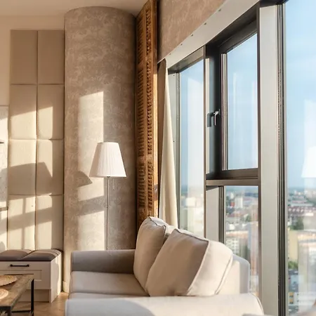 شقة Ans Hanza Tower 17th Floor With View, Swimming Pool Area With Saunas, Viewing Terrace شتشيتسين