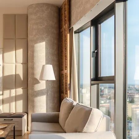 아파트 Ans Hanza Tower 17th Floor With View, Swimming Pool Area With Saunas, Viewing Terrace 슈체친