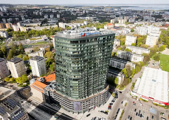 Ans Hanza Tower 17th Floor With View, Swimming Pool Area With Saunas, Viewing Terrace Appartement Szczecin